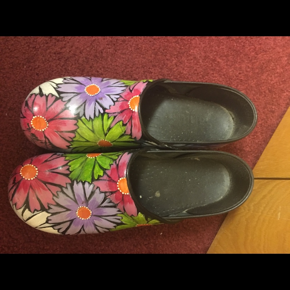 Dansko clogs or Sanita clogs, price is per pair.